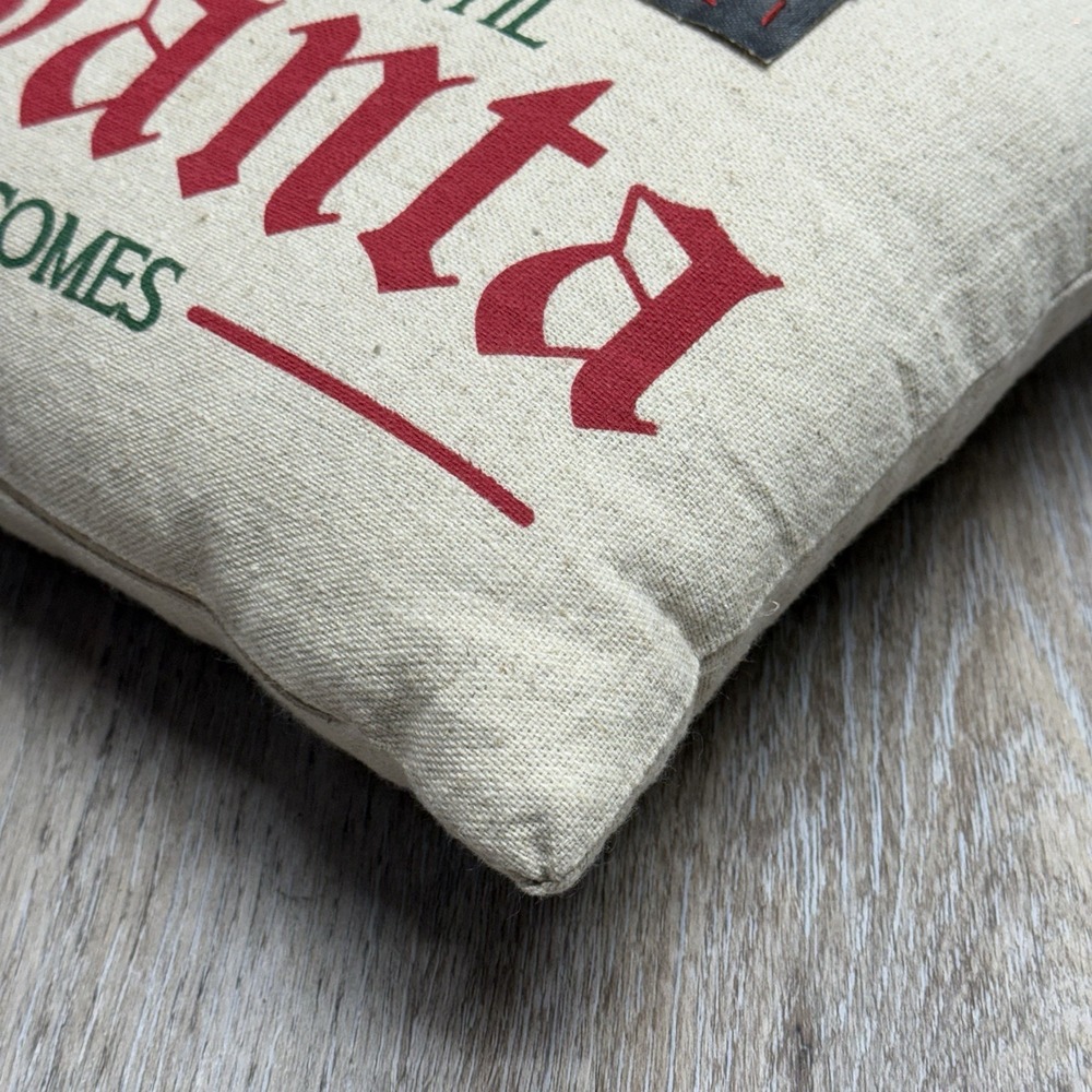 Pier 1 Imports Christmas Throw Pillow Advent Countdown Chalkboard NWOT 11" - Picture 7 of 15